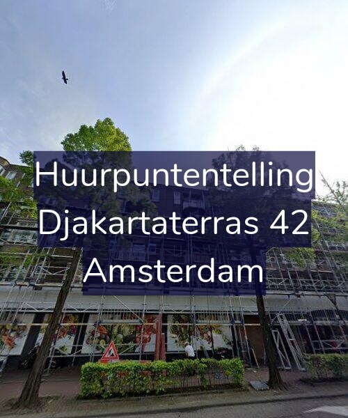 Foto gevel Huurpuntentelling voor Djakartaterras 42, Amsterdam
