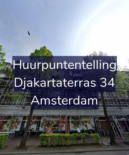 Foto gevel Huurpuntentelling voor Djakartaterras 34, Amsterdam
