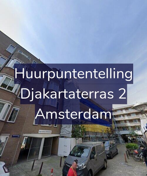 Foto gevel Huurpuntentelling voor Djakartaterras 2, Amsterdam