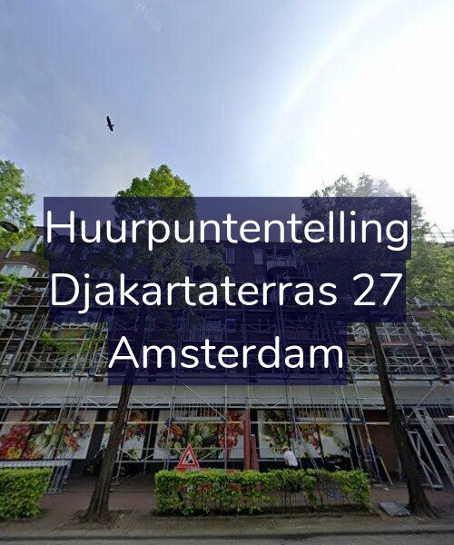 Foto gevel Huurpuntentelling voor Djakartaterras 27, Amsterdam
