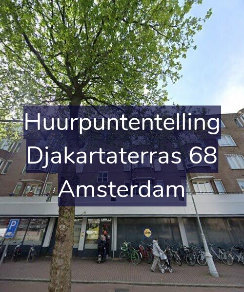 Foto gevel Huurpuntentelling voor Djakartaterras 68, Amsterdam