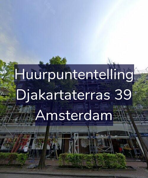 Foto gevel Huurpuntentelling voor Djakartaterras 39, Amsterdam