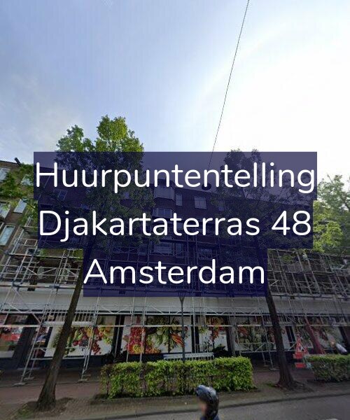 Foto gevel Huurpuntentelling voor Djakartaterras 48, Amsterdam