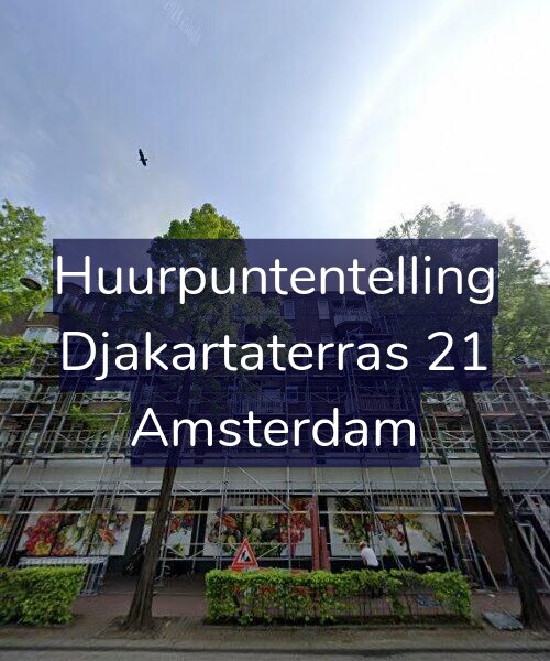 Foto gevel Huurpuntentelling voor Djakartaterras 21, Amsterdam
