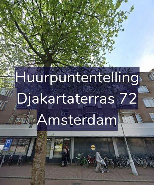 Foto gevel Huurpuntentelling voor Djakartaterras 72, Amsterdam