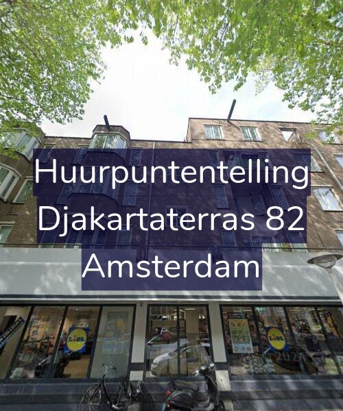 Foto gevel Huurpuntentelling voor Djakartaterras 82, Amsterdam