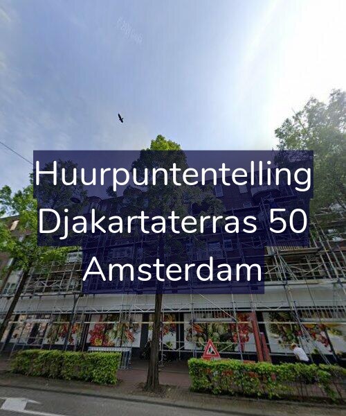 Foto gevel Huurpuntentelling voor Djakartaterras 50, Amsterdam