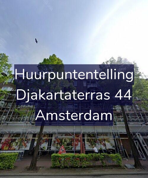 Foto gevel Huurpuntentelling voor Djakartaterras 44, Amsterdam
