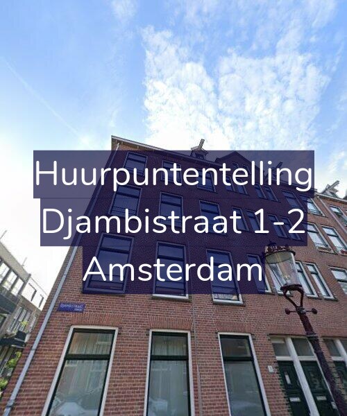 Foto gevel Huurpuntentelling voor Djambistraat 1-2, Amsterdam