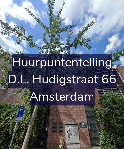 Foto gevel Huurpuntentelling voor D.L. Hudigstraat 66, Amsterdam