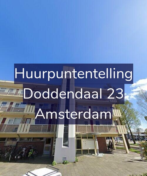 Foto gevel Huurpuntentelling voor Doddendaal 23, Amsterdam