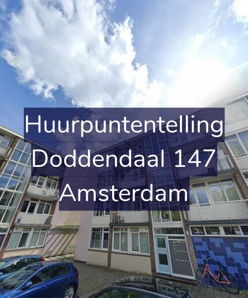 Foto gevel Huurpuntentelling voor Doddendaal 147, Amsterdam