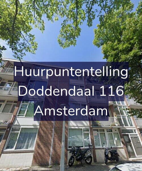 Foto gevel Huurpuntentelling voor Doddendaal 116, Amsterdam