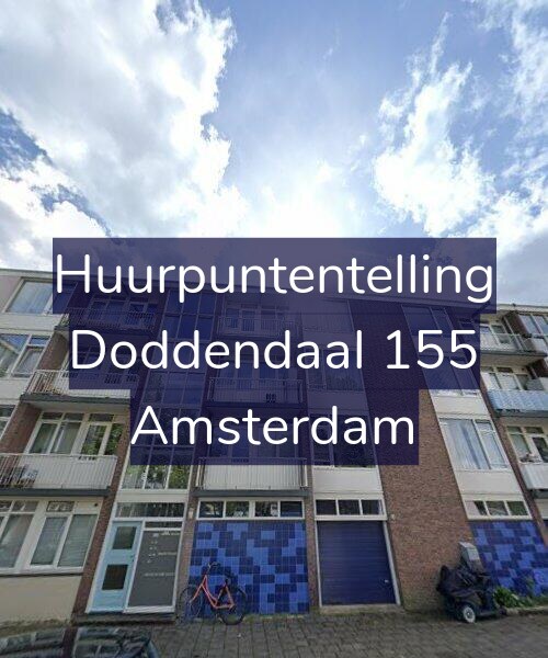 Foto gevel Huurpuntentelling voor Doddendaal 155, Amsterdam