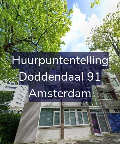 Foto gevel Huurpuntentelling voor Doddendaal 91, Amsterdam