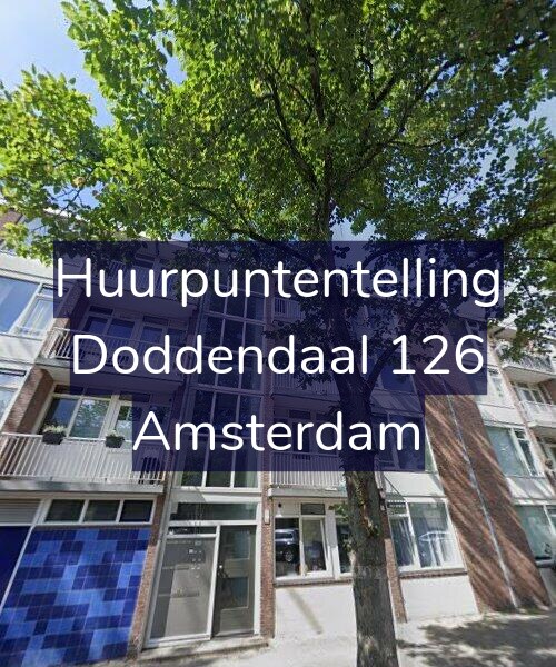 Foto gevel Huurpuntentelling voor Doddendaal 126, Amsterdam