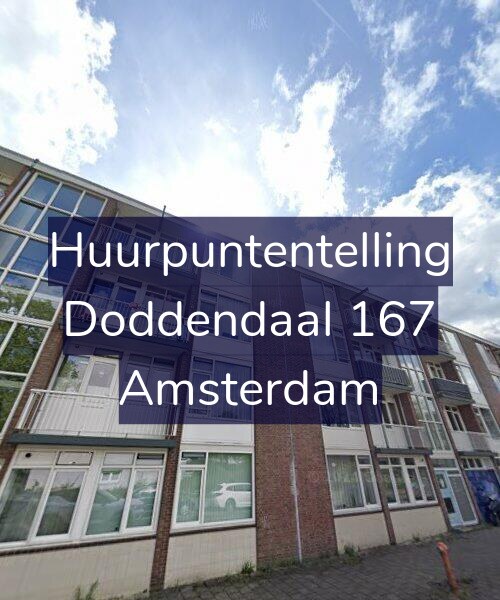 Foto gevel Huurpuntentelling voor Doddendaal 167, Amsterdam