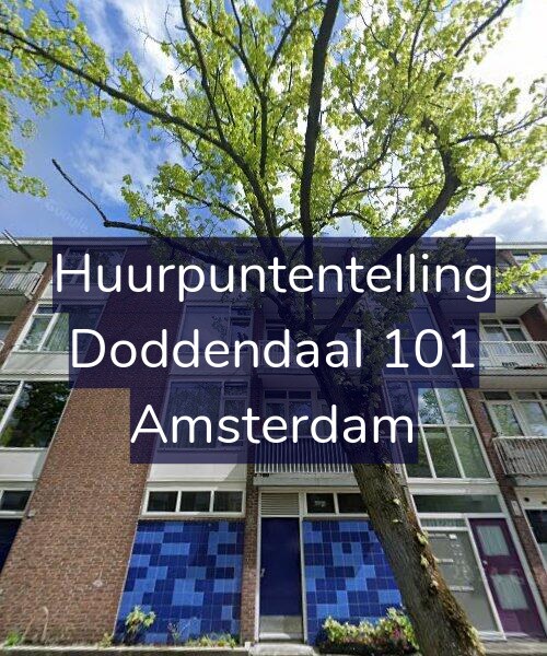 Foto gevel Huurpuntentelling voor Doddendaal 101, Amsterdam