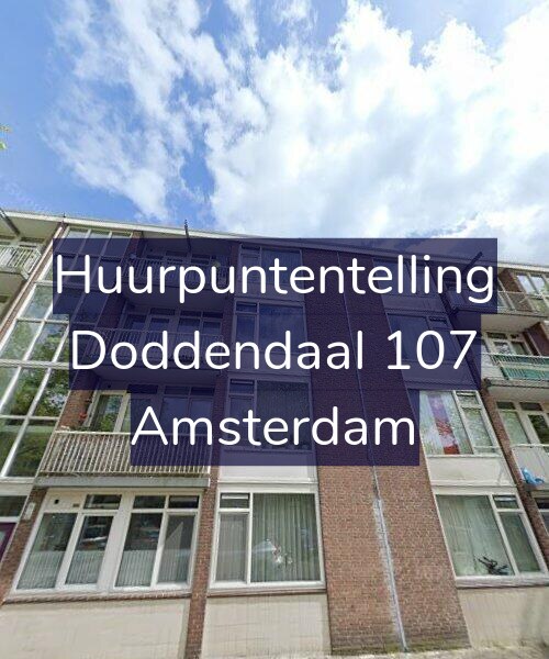 Foto gevel Huurpuntentelling voor Doddendaal 107, Amsterdam