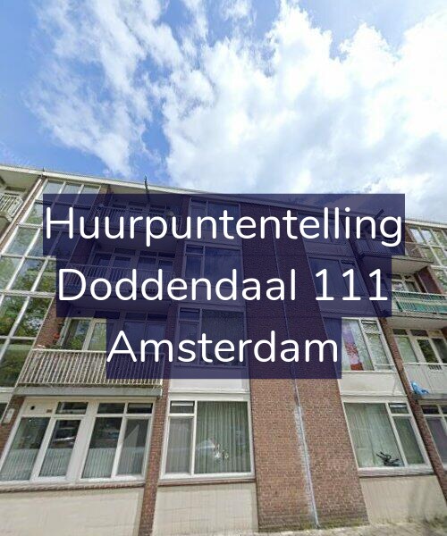 Foto gevel Huurpuntentelling voor Doddendaal 111, Amsterdam