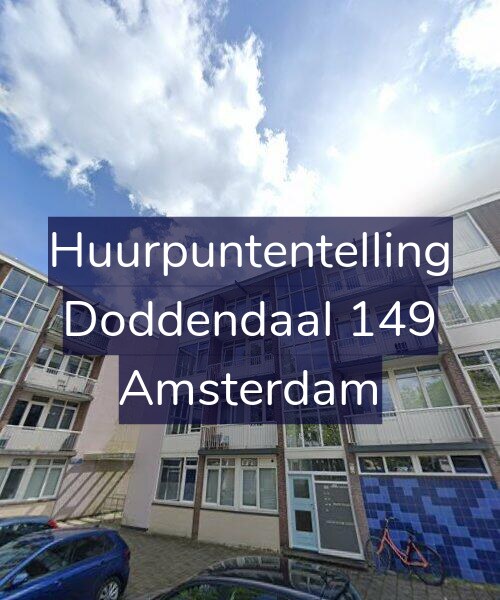 Foto gevel Huurpuntentelling voor Doddendaal 149, Amsterdam