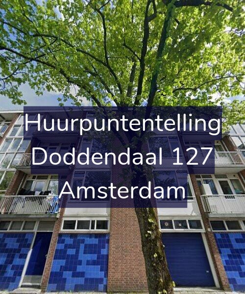 Foto gevel Huurpuntentelling voor Doddendaal 127, Amsterdam