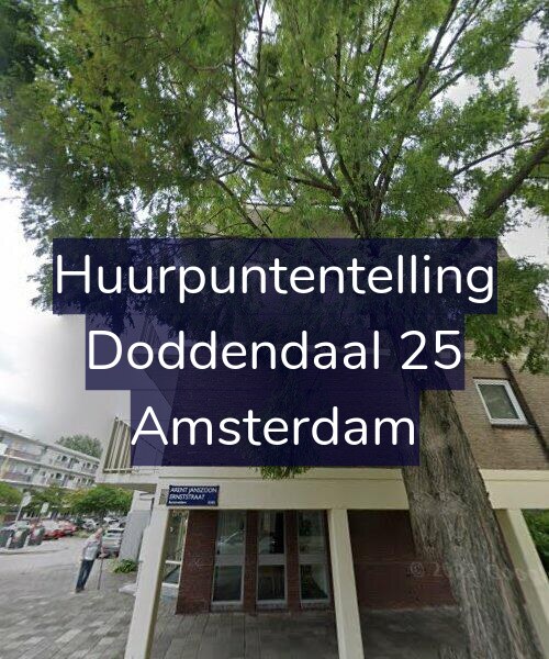 Foto gevel Huurpuntentelling voor Doddendaal 25, Amsterdam