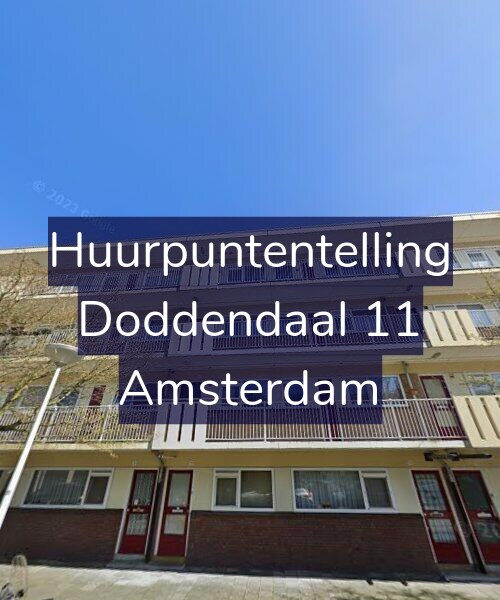 Foto gevel Huurpuntentelling voor Doddendaal 11, Amsterdam