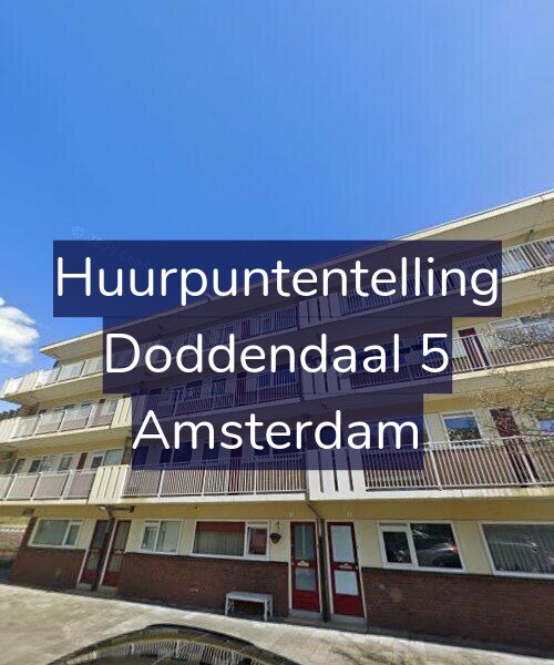Foto gevel Huurpuntentelling voor Doddendaal 5, Amsterdam