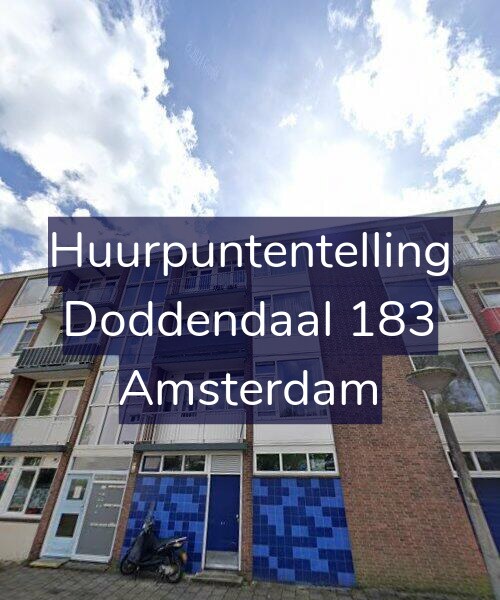 Foto gevel Huurpuntentelling voor Doddendaal 183, Amsterdam