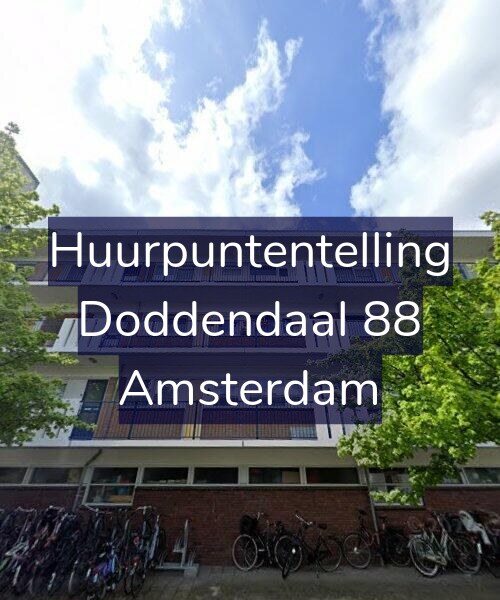 Foto gevel Huurpuntentelling voor Doddendaal 88, Amsterdam