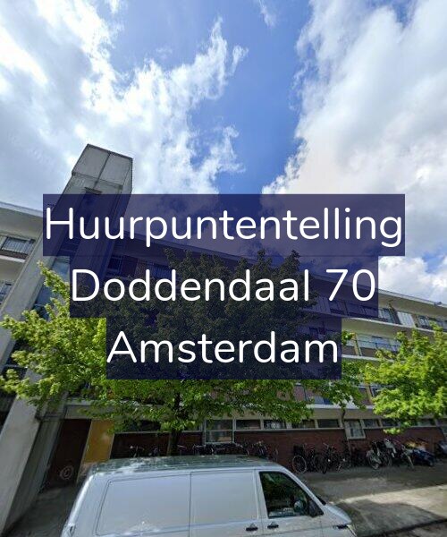 Foto gevel Huurpuntentelling voor Doddendaal 70, Amsterdam