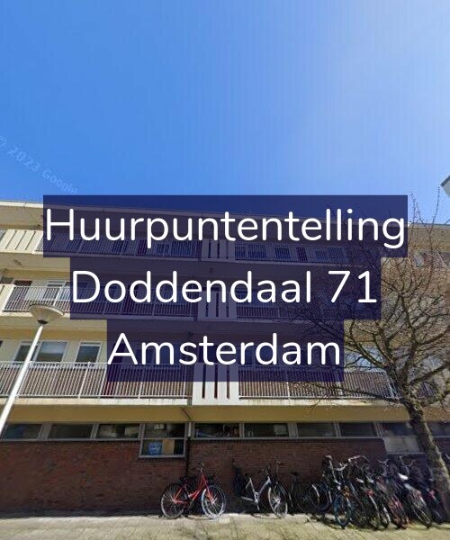 Foto gevel Huurpuntentelling voor Doddendaal 71, Amsterdam