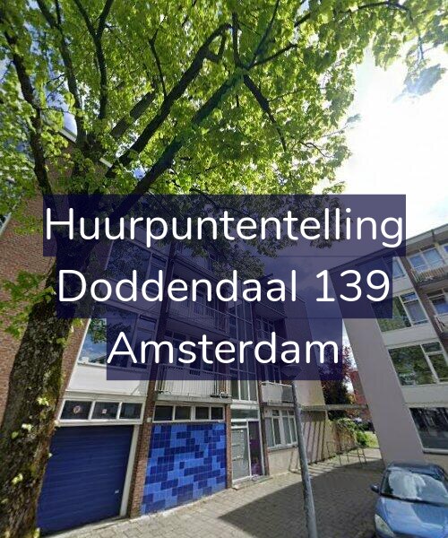 Foto gevel Huurpuntentelling voor Doddendaal 139, Amsterdam