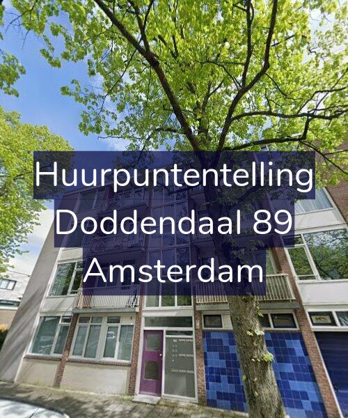 Foto gevel Huurpuntentelling voor Doddendaal 89, Amsterdam