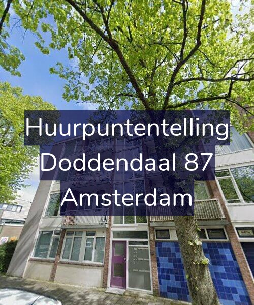 Foto gevel Huurpuntentelling voor Doddendaal 87, Amsterdam