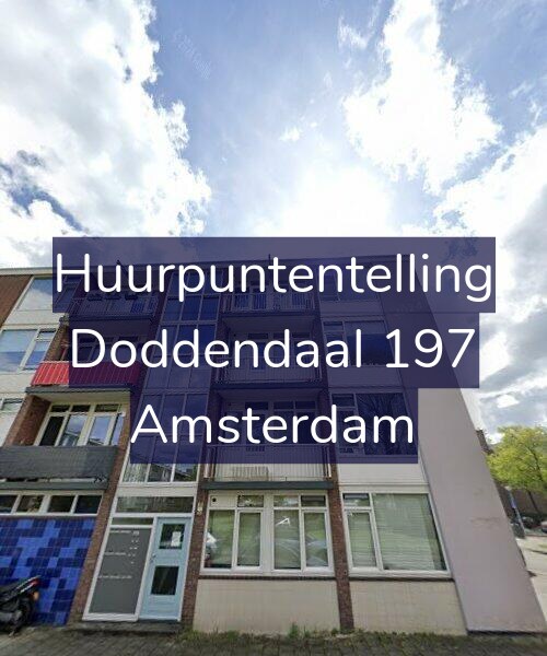 Foto gevel Huurpuntentelling voor Doddendaal 197, Amsterdam