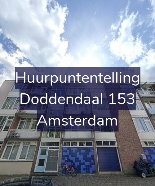 Foto gevel Huurpuntentelling voor Doddendaal 153, Amsterdam