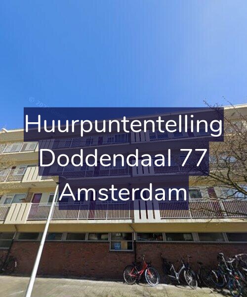 Foto gevel Huurpuntentelling voor Doddendaal 77, Amsterdam