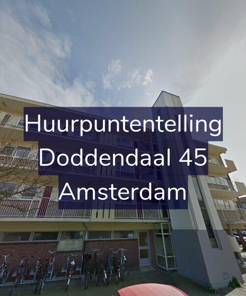 Foto gevel Huurpuntentelling voor Doddendaal 45, Amsterdam
