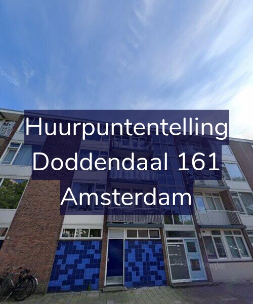 Foto gevel Huurpuntentelling voor Doddendaal 161, Amsterdam