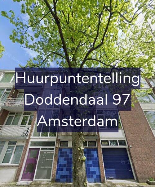 Foto gevel Huurpuntentelling voor Doddendaal 97, Amsterdam