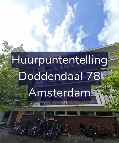 Foto gevel Huurpuntentelling voor Doddendaal 78, Amsterdam