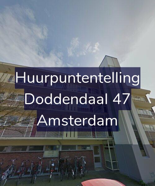 Foto gevel Huurpuntentelling voor Doddendaal 47, Amsterdam