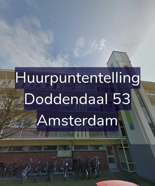 Foto gevel Huurpuntentelling voor Doddendaal 53, Amsterdam