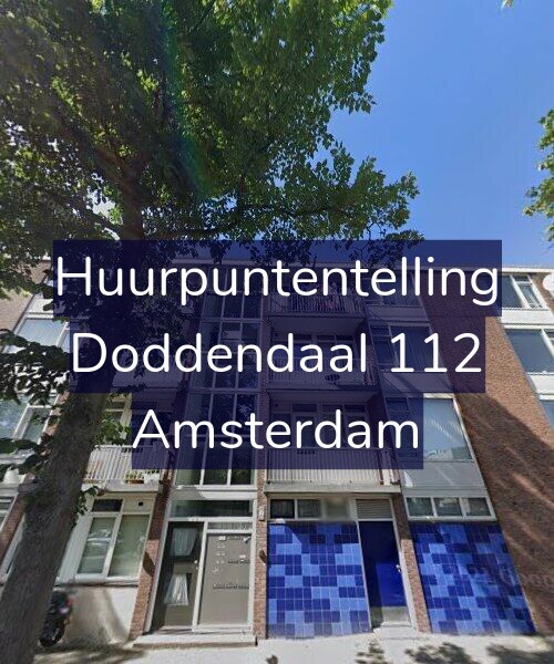 Foto gevel Huurpuntentelling voor Doddendaal 112, Amsterdam