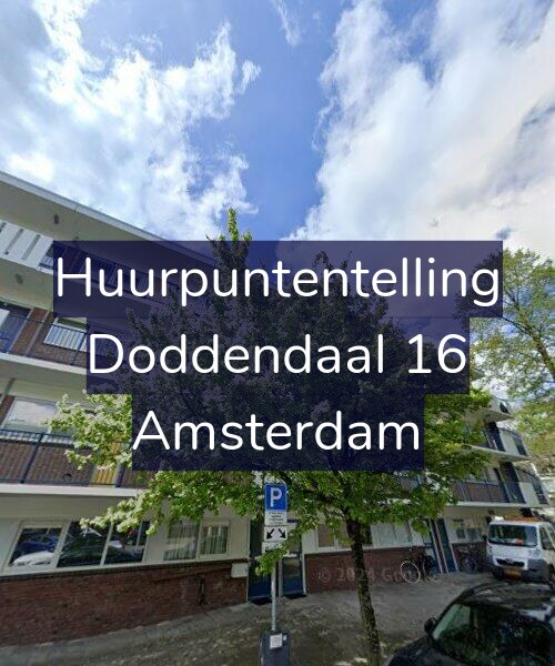 Foto gevel Huurpuntentelling voor Doddendaal 16, Amsterdam