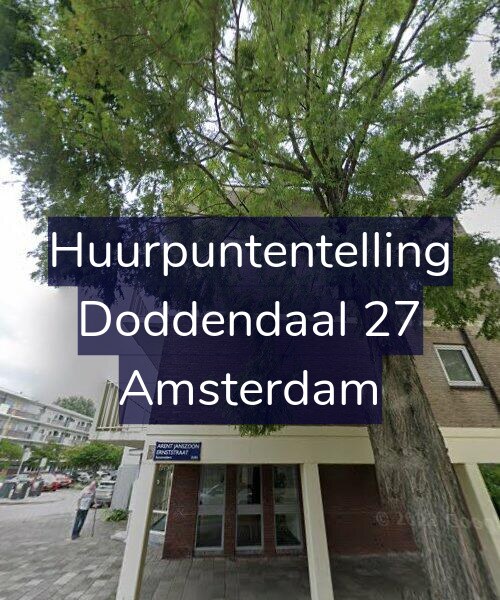 Foto gevel Huurpuntentelling voor Doddendaal 27, Amsterdam