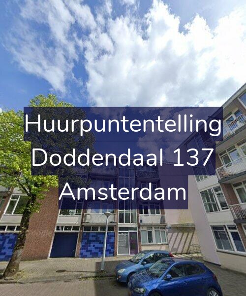 Foto gevel Huurpuntentelling voor Doddendaal 137, Amsterdam