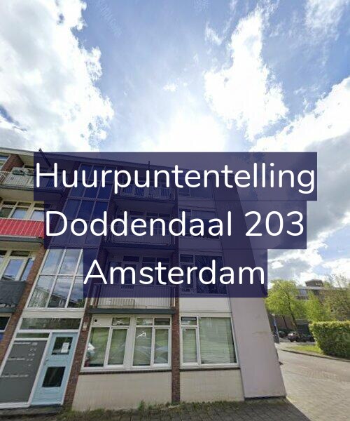 Foto gevel Huurpuntentelling voor Doddendaal 203, Amsterdam